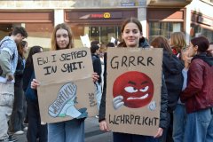 Protest gegen Wehrpflicht
