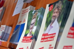 Wahlkampfbude Schildergasse Köln