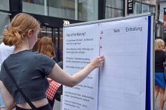 Wahlkampfbude Schildergasse Köln