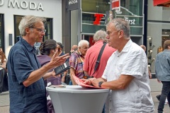 Wahlkampfbude Schildergasse Köln